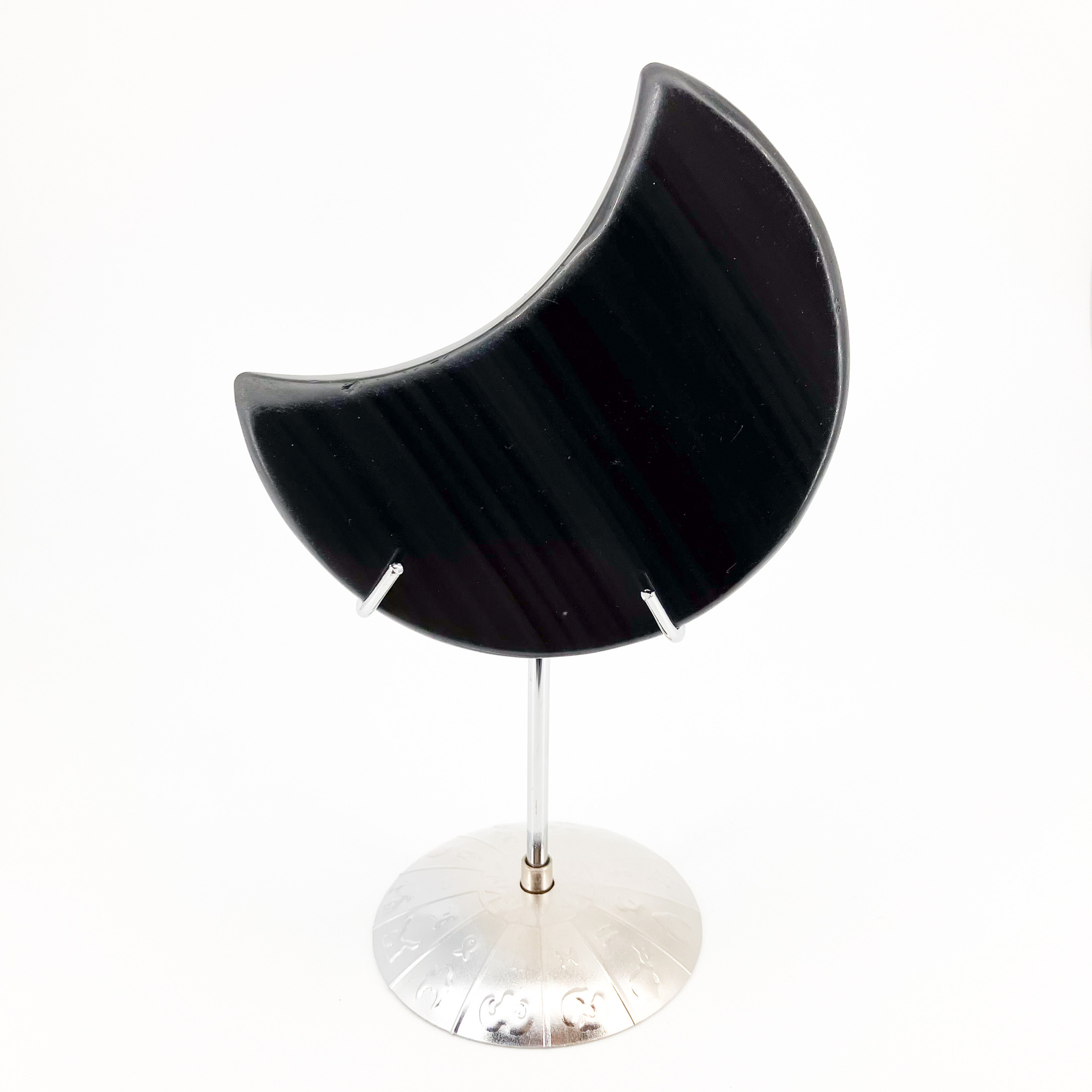 Natural Crystal Moon Carving on Stand · Home Decor & Holiday Gift