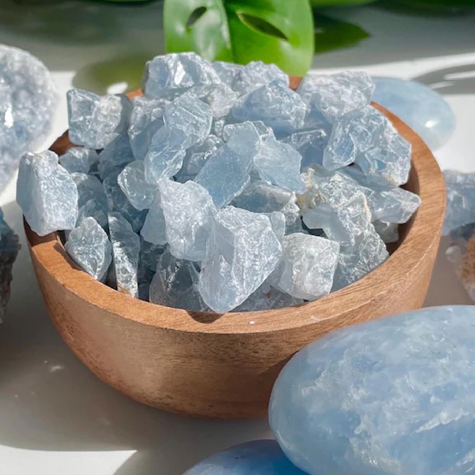 Natural Celestite Raw Crystal – Healing & Cleansing Stone for Meditation and Reiki | Gemstone Spiritual Healing Stone Meaning