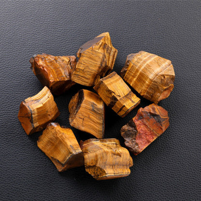 Natural Tiger Eye Raw Stone Crystal Aroma Stone | Fireless Diffuser Stone | Healing Crystal Decor
