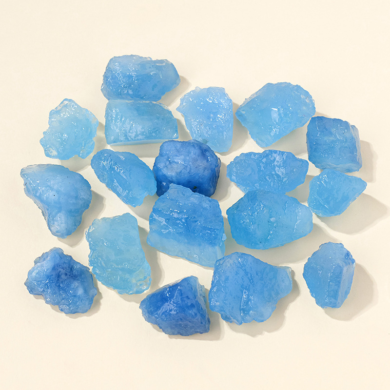 Natural Gemstone Aquamarine Raw Crystals Rough Stones,Rocks for Tumbling and DIY | Crystal Spiritual Healing Stone Meaning