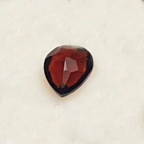 Natural Red Garnet Gemstone Solitaire Loose Gem – Faceted Teardrop Cut | Crystal Spiritual Healing Stone Meaning
