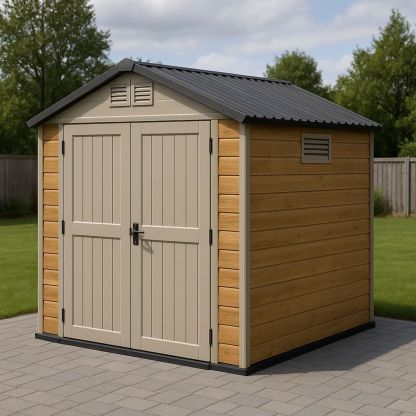 Uthus Polypropylen Beige/Trefarget 214x130x185 cm