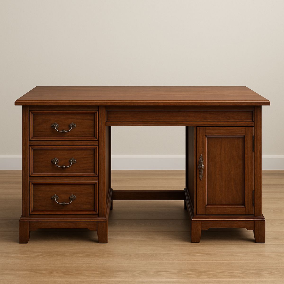 Skrivebord Tre Rektangulær Form 140x60x76 cm Valnøtt