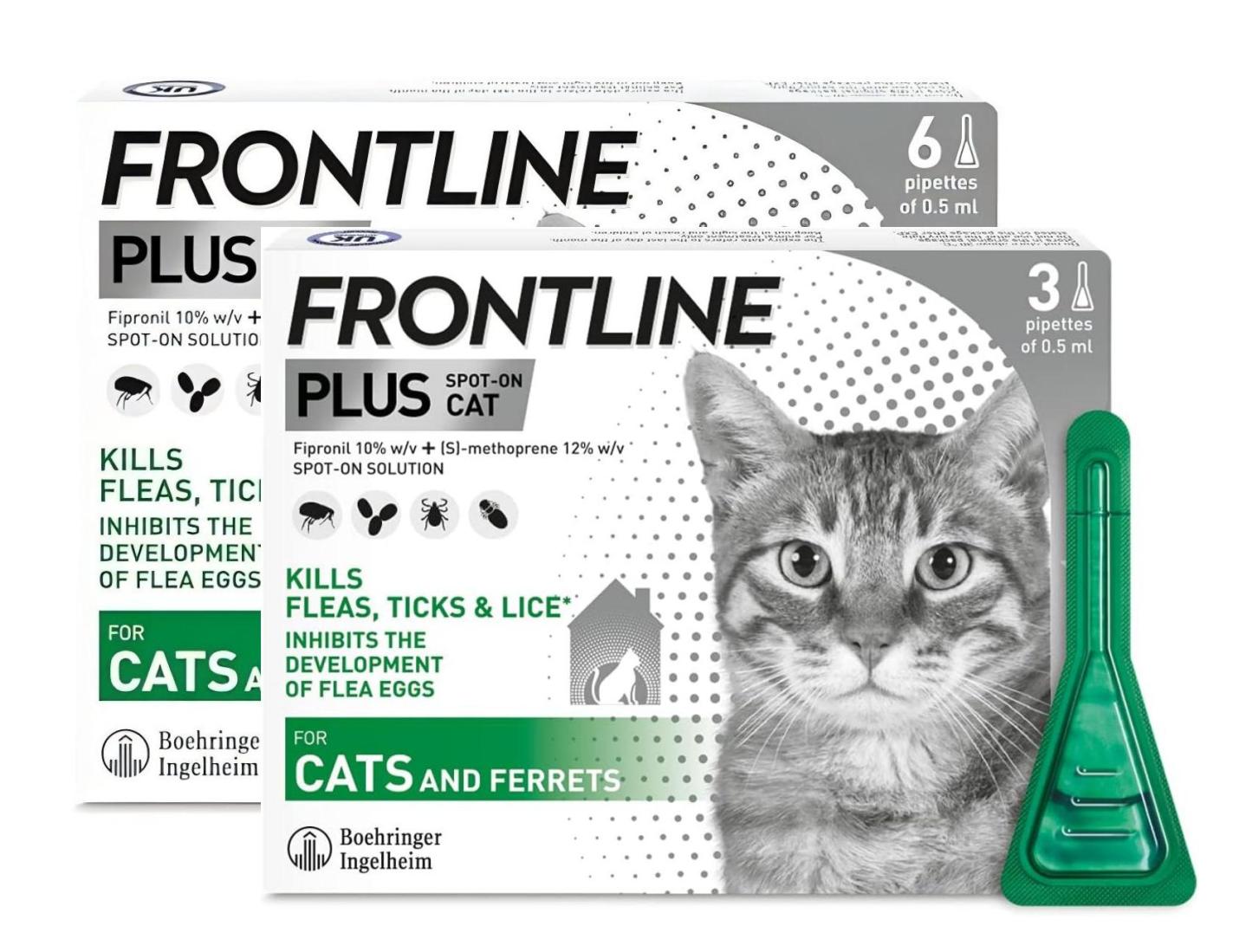 FRONTLINE Plus Flea & Tick Treatment for Cats and Ferrets