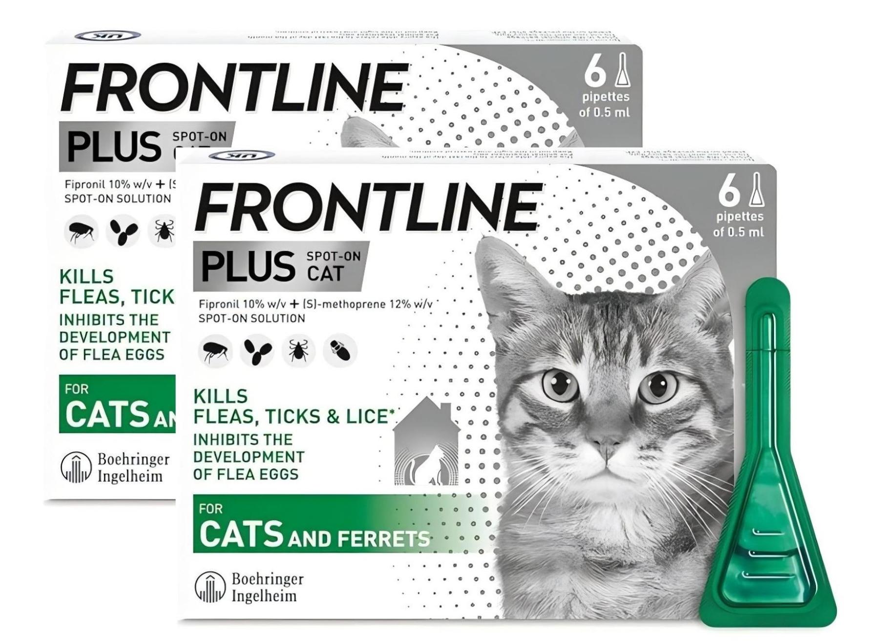 FRONTLINE Plus Flea & Tick Treatment for Cats and Ferrets