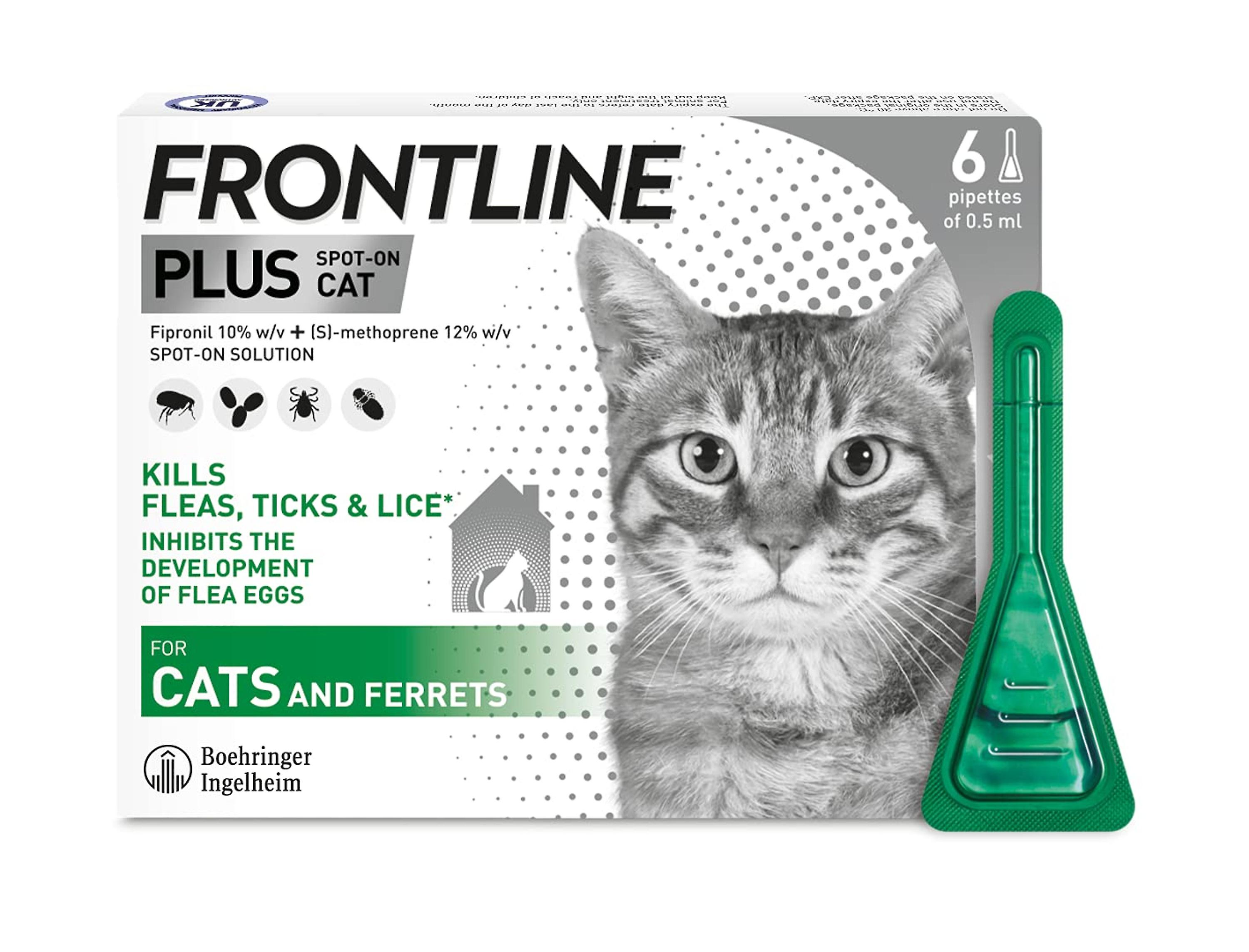 Frontline Plus Spot-On Cat - 6 X 0.5ml Pipettes