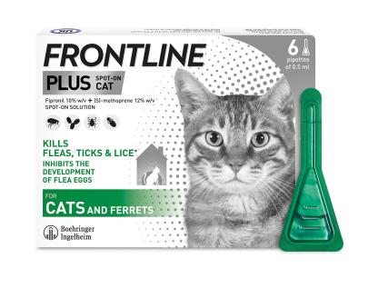 Frontline Plus Spot-On Cat - 6 X 0.5ml Pipettes
