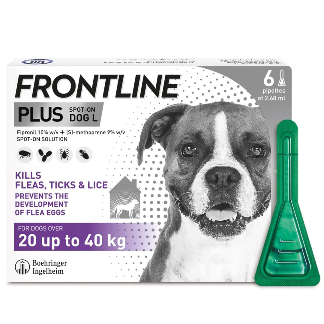 FRONTLINE? Plus Flea Tick Treatment for Dogs (2-40kg)