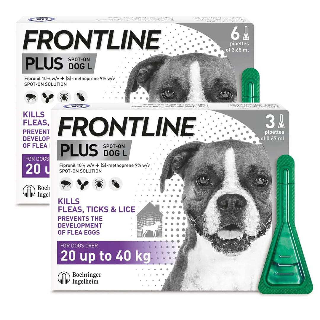 FRONTLINE? Plus Flea Tick Treatment for Dogs (2-40kg)