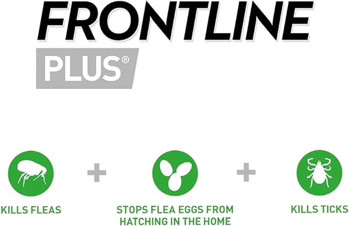 FRONTLINE Plus Flea & Tick Treatment for Cats and Ferrets - 6 Pipettes