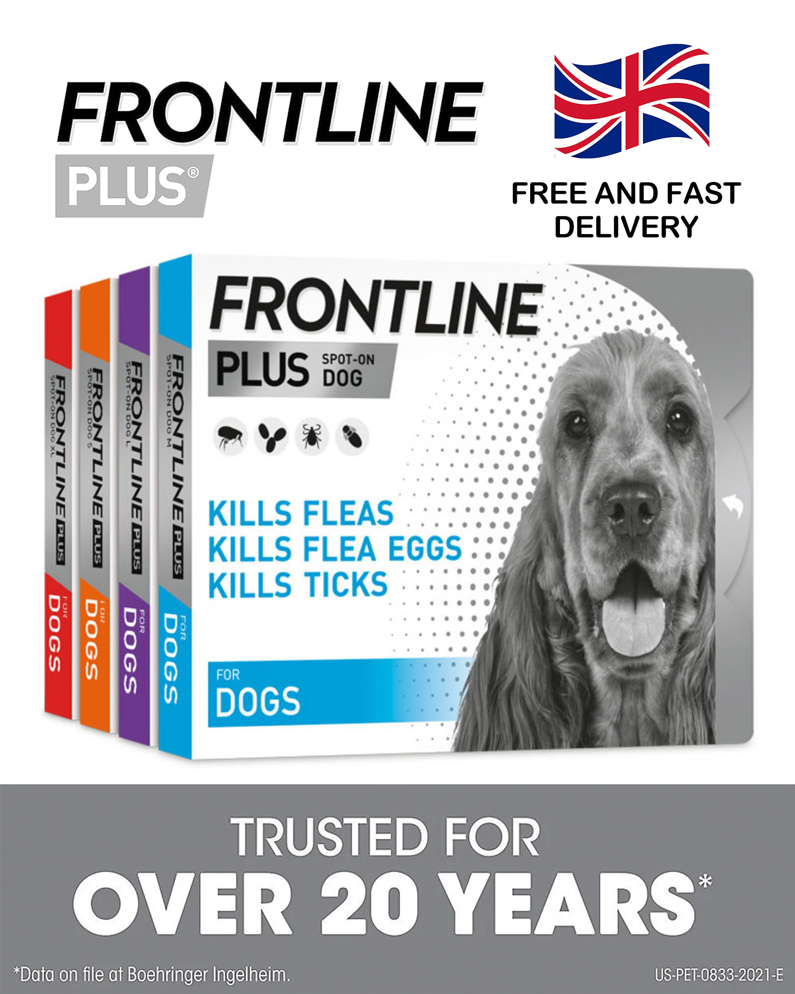 FRONTLINE? Plus for Dogs UK | Flea & Tick Treatment | Free Delivery