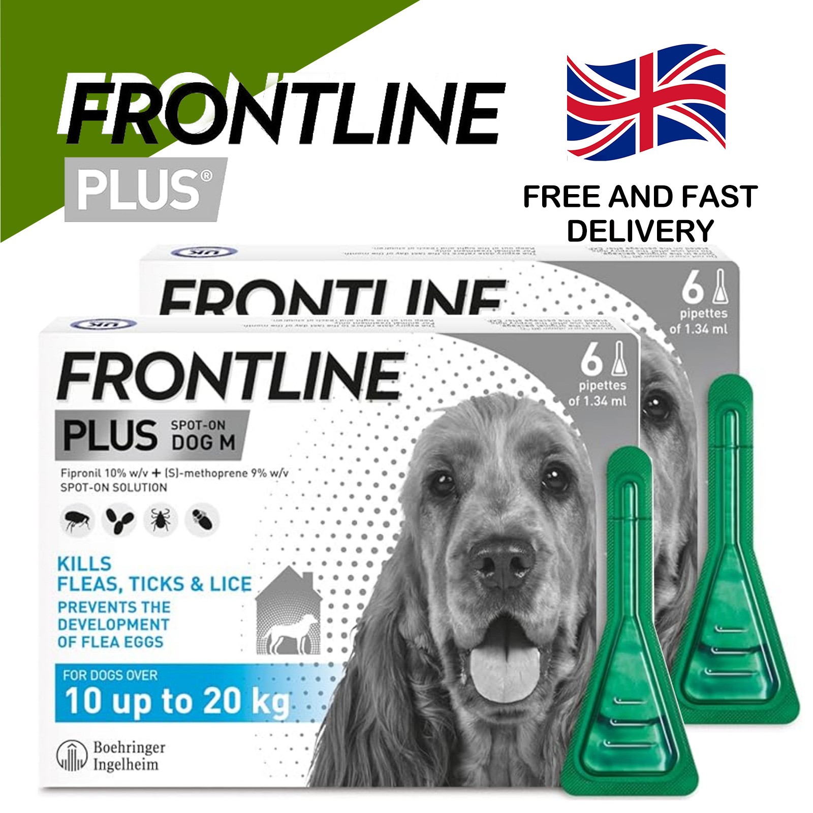 FRONTLINE? Plus for Dogs UK | Flea & Tick Treatment | Free Delivery