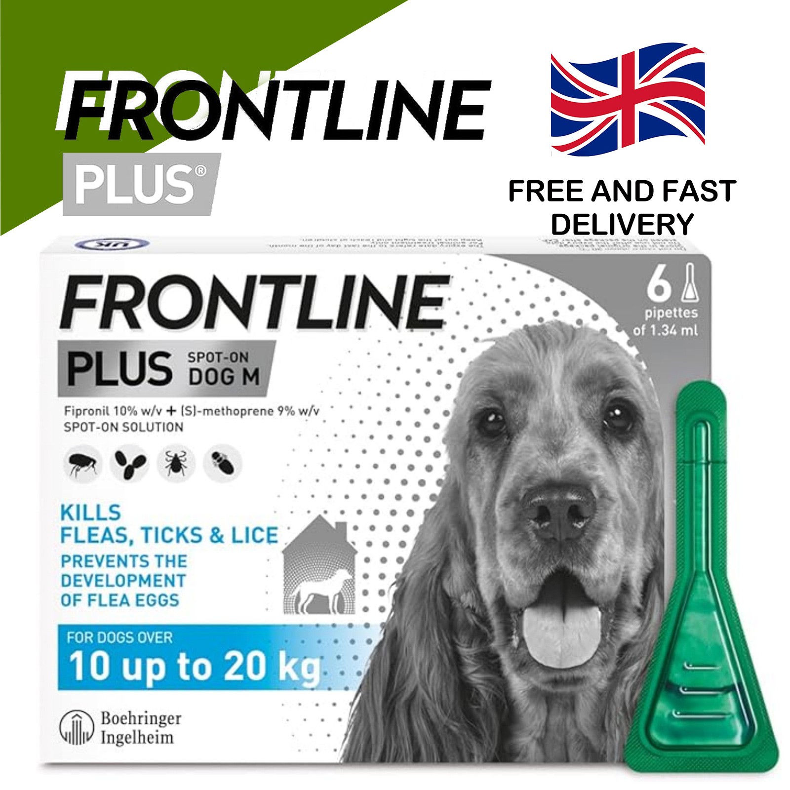 FRONTLINE? Plus for Dogs UK | Flea & Tick Treatment | Free Delivery