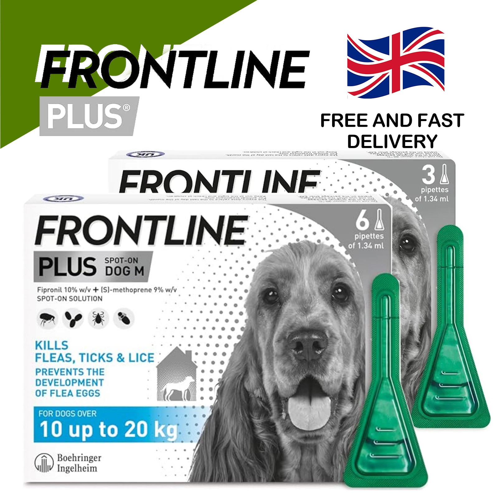 FRONTLINE? Plus for Dogs UK | Flea & Tick Treatment | Free Delivery