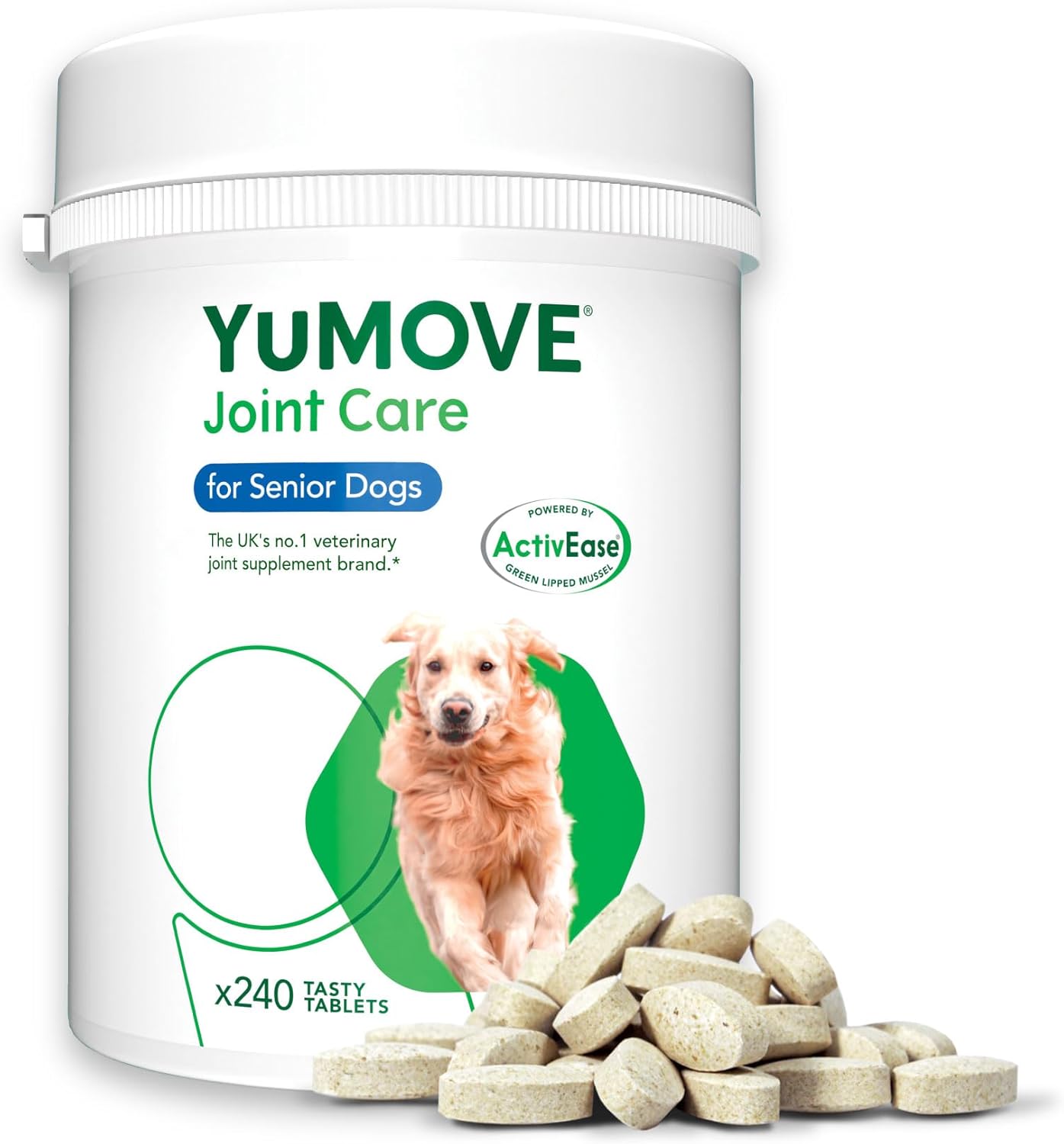 YuMOVE Senior Dog Joint Supplement | High-Strength Hip & Joint Support for Dogs 8+ | 240 Tablets