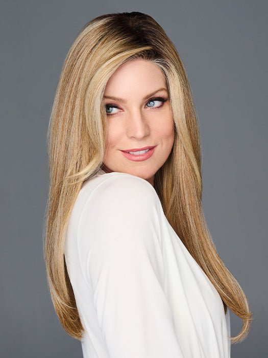 Top Billing 18" | Synthetic Lace Front Hair Topper (Mono Top)-Lelony