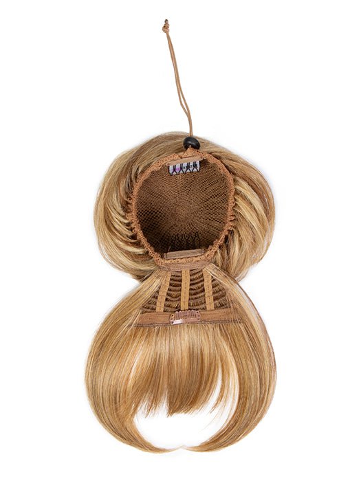 Trendy Fringe & Bun | Synthetic Hair Wrap-Lelony