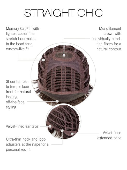 Straight Chic | Synthetic Lace Front Wig (Mono Crown)-Lelony