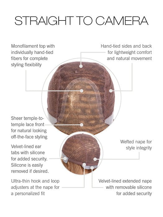 Straight to Camera | Synthetic Lace Front Wig (Hand-Tied)-Lelony