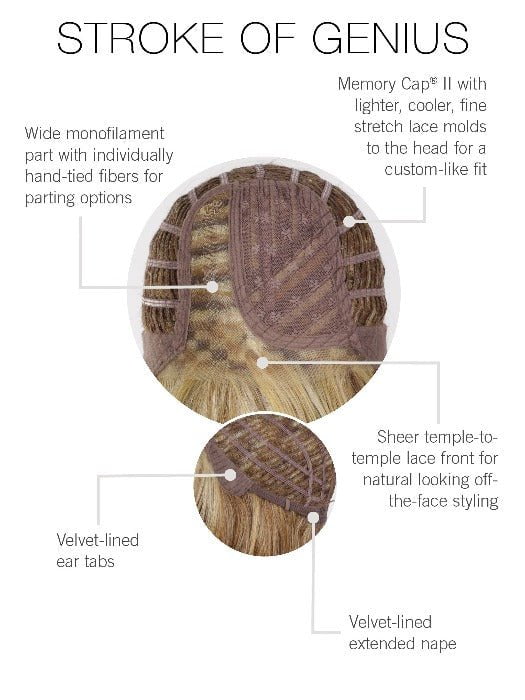 Stroke of Genius | Synthetic Lace Front Wig (Mono Part)-Lelony