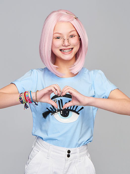 Sweetly Pink | Synthetic Lace Front Wig (Mono Part)-Lelony