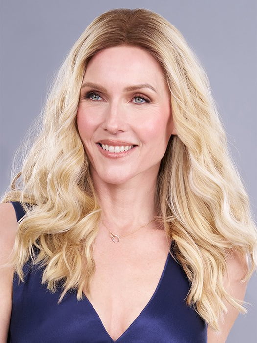 Top Trend Lace Wavy 18” | Synthetic Lace Front Hair Topper (Mono Top)-Lelony