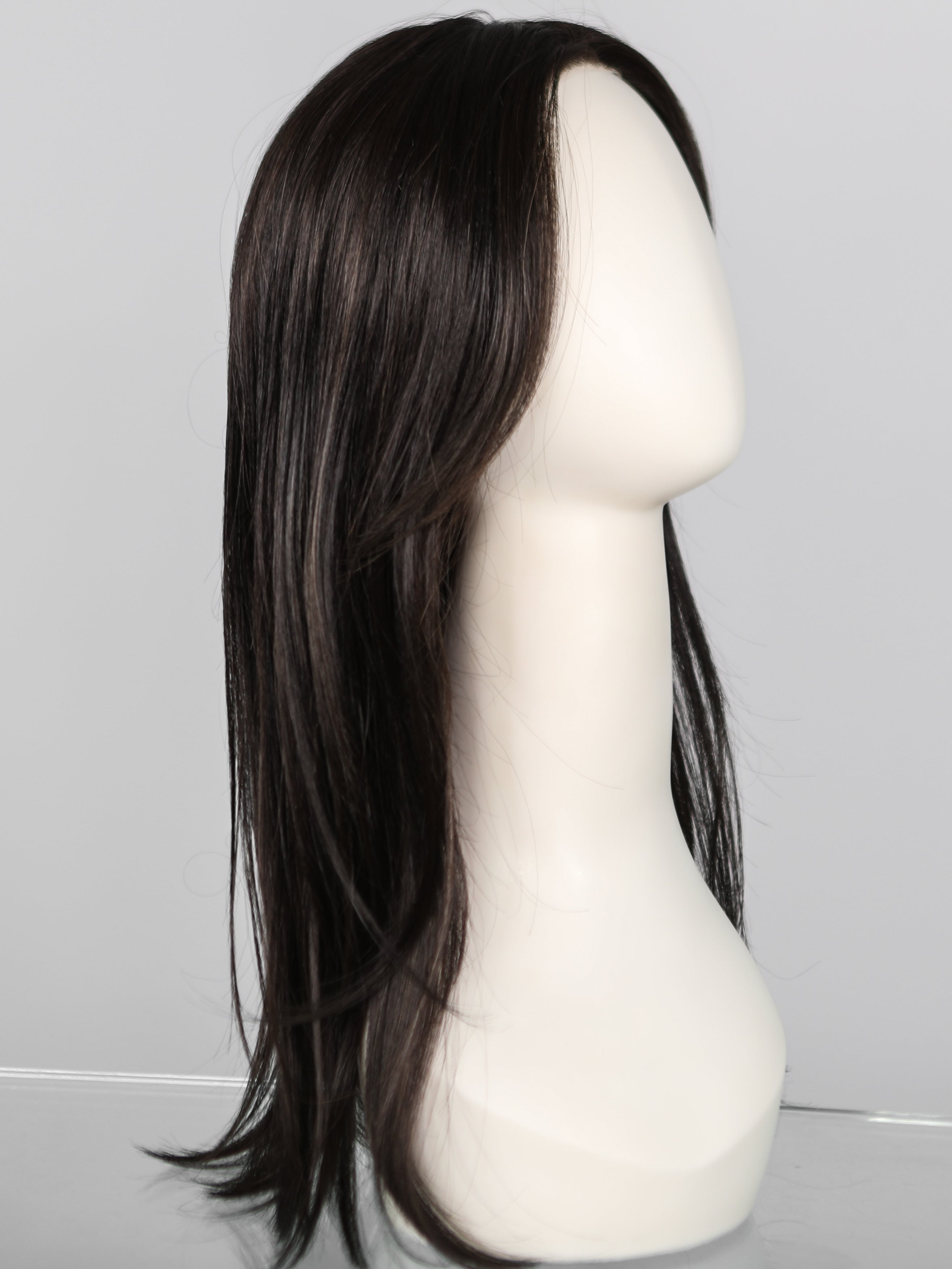 Top Billing 18" | Synthetic Lace Front Hair Topper (Mono Top)-Lelony