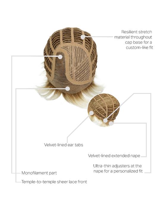 Stylish Flair | Synthetic Lace Front Wig (Mono Part)-Lelony