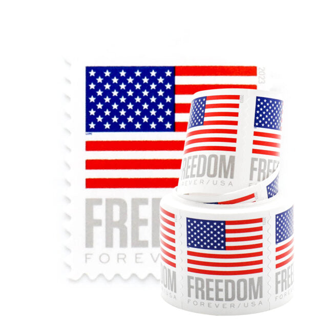 US Flag Forever Stamps Coil of 1 Roll=100 stamps 【Free Shipping】 Limited Stock!