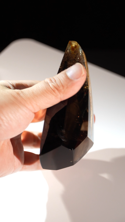 Smoky Quartz Inlaid Rock