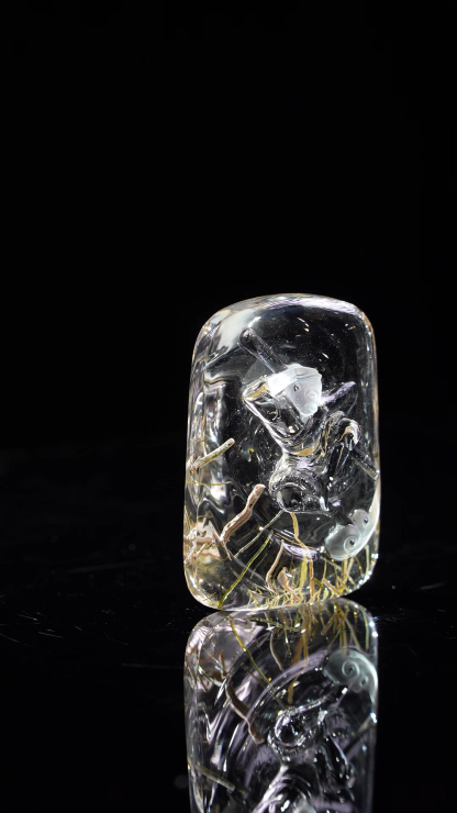 Crystal Douyun Wukong. Natural Crystal Carving