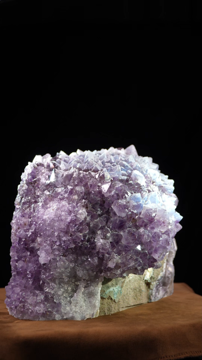 Volcanic ash covered amethyst