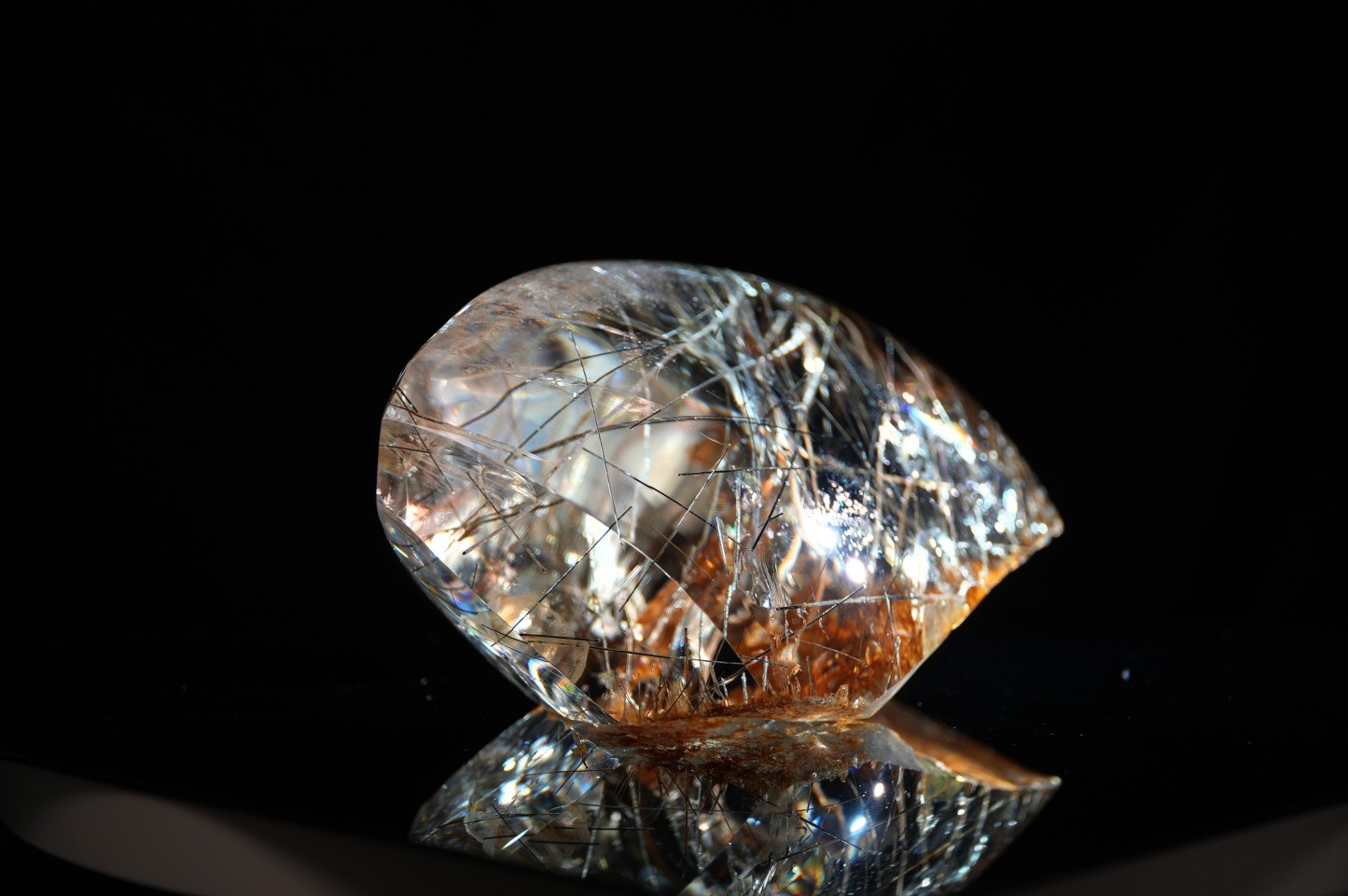 Black & Silver Rutilated Quartz