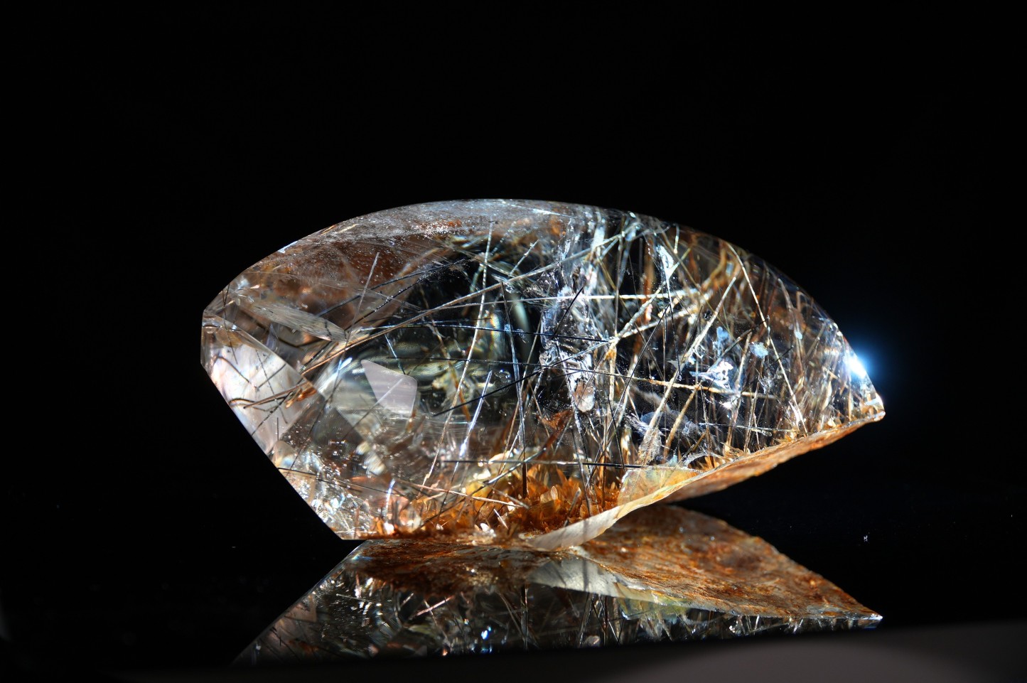 Black & Silver Rutilated Quartz