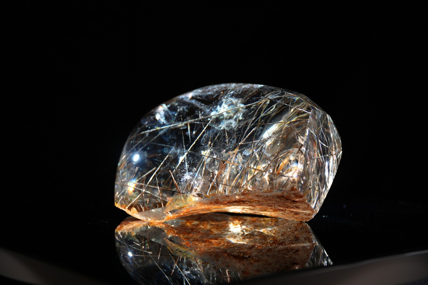 Black & Silver Rutilated Quartz