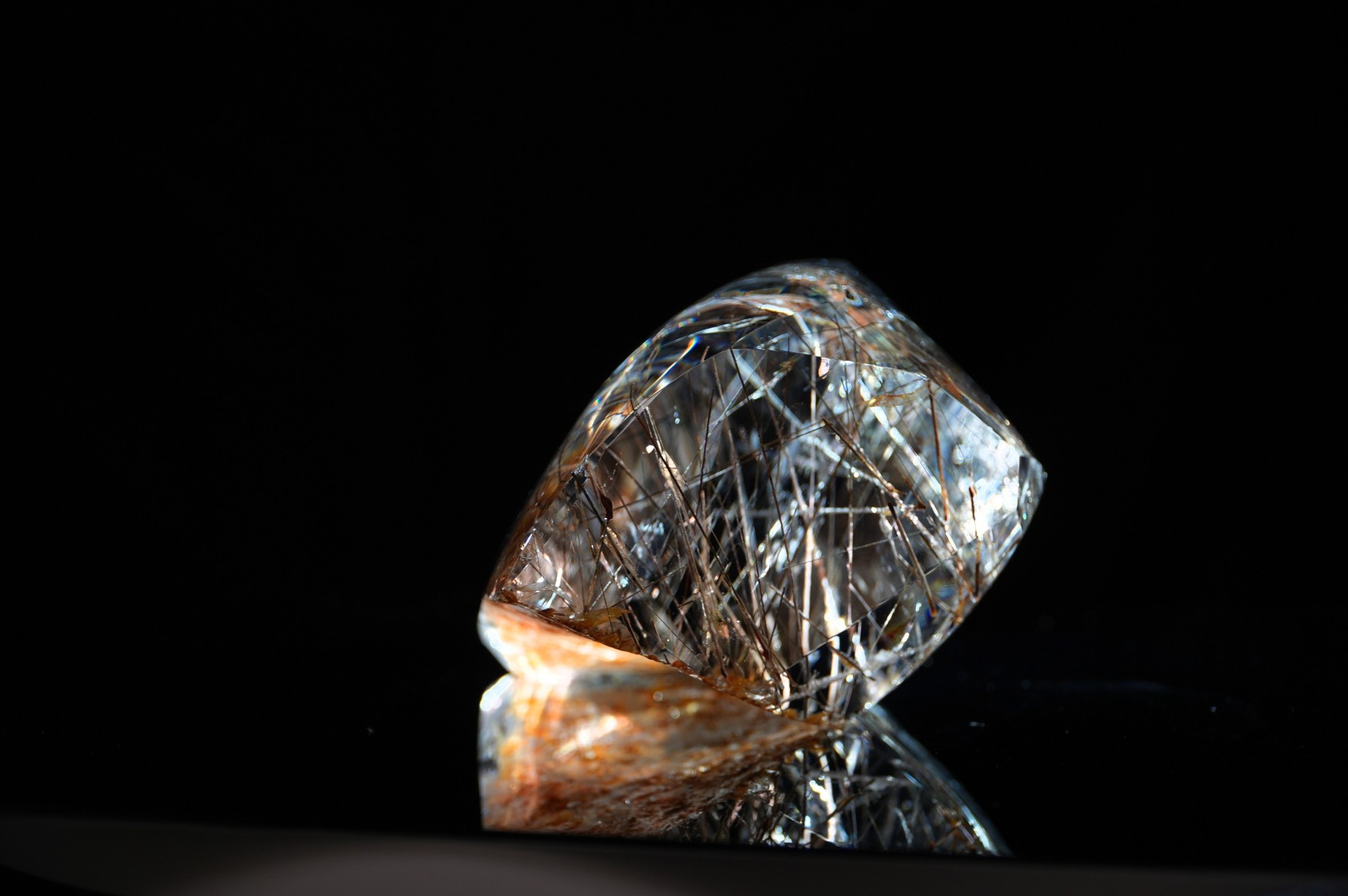 Black & Silver Rutilated Quartz