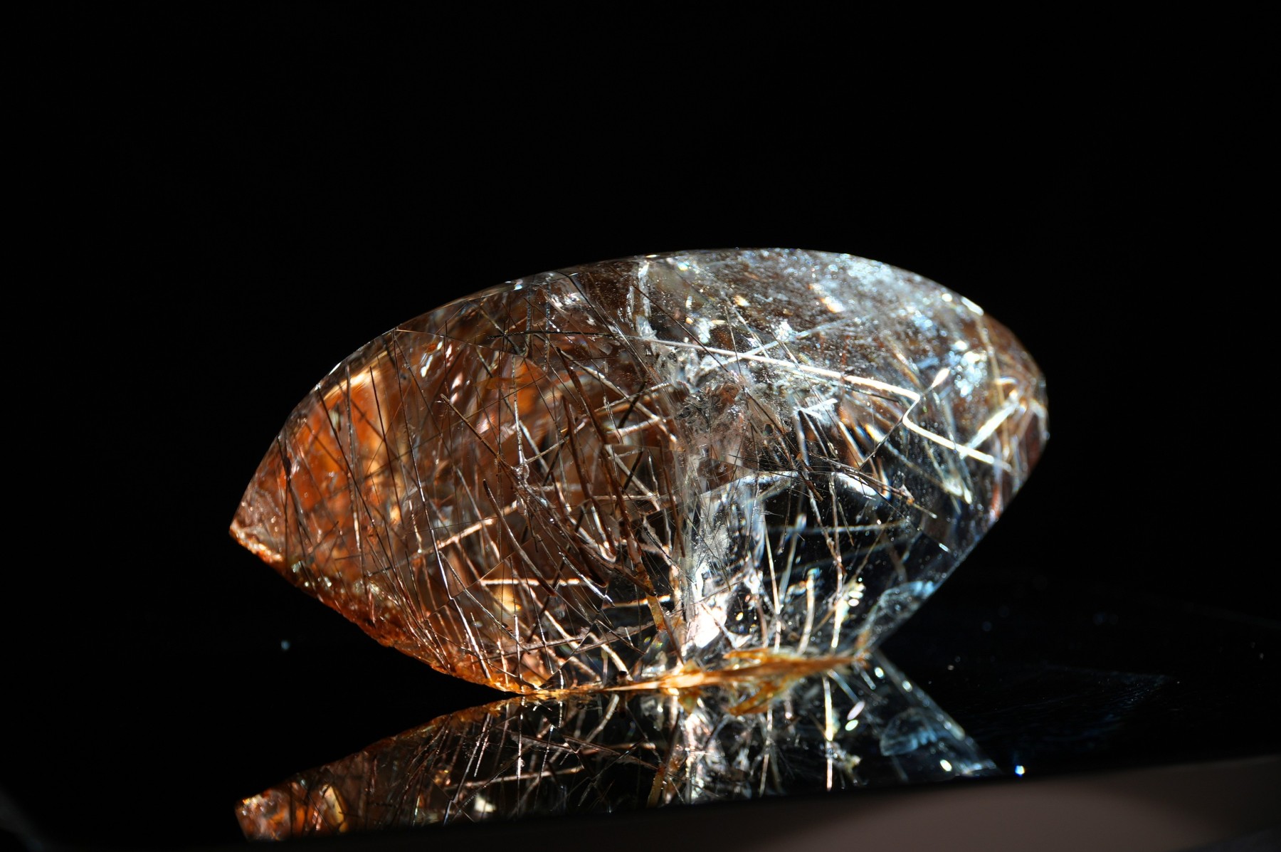 Black & Silver Rutilated Quartz