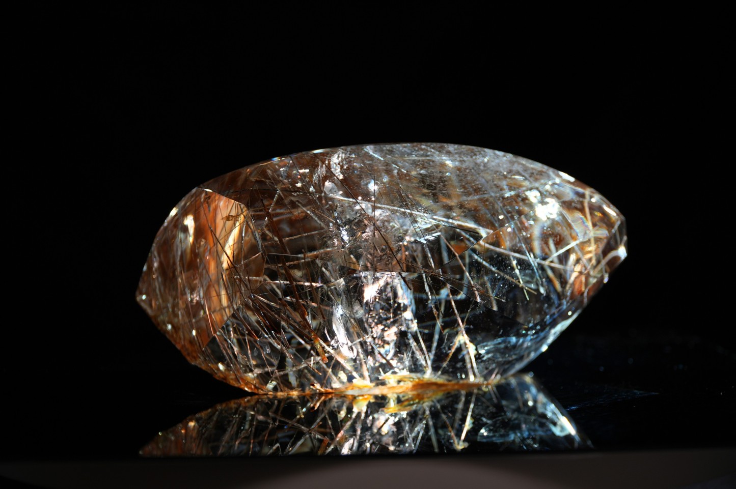 Black & Silver Rutilated Quartz