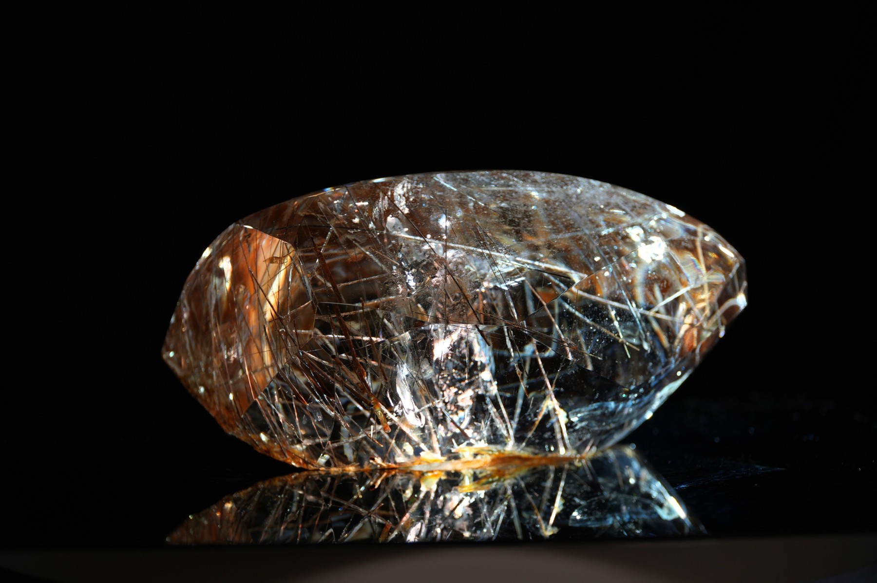 Black & Silver Rutilated Quartz