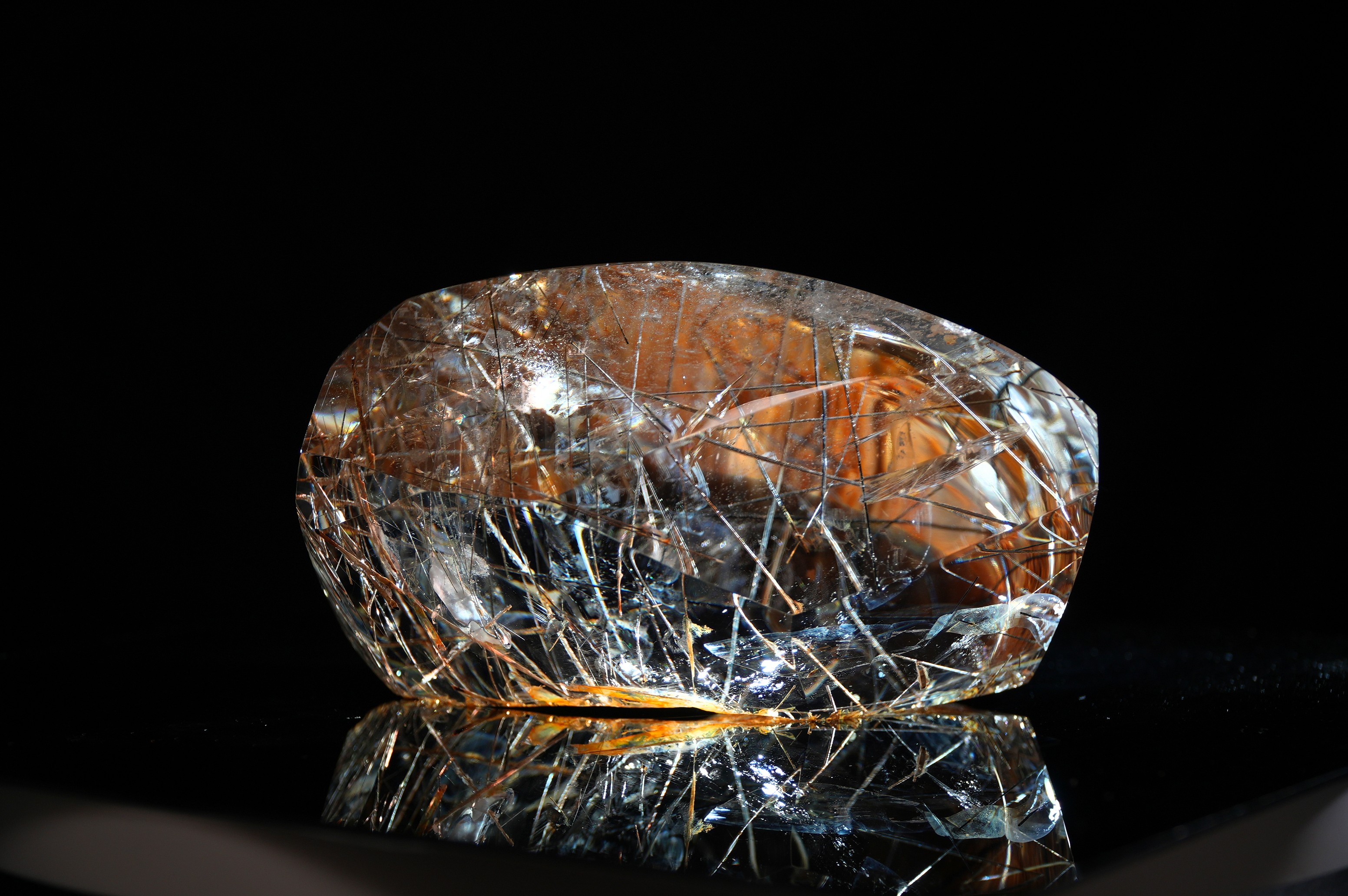 Black & Silver Rutilated Quartz