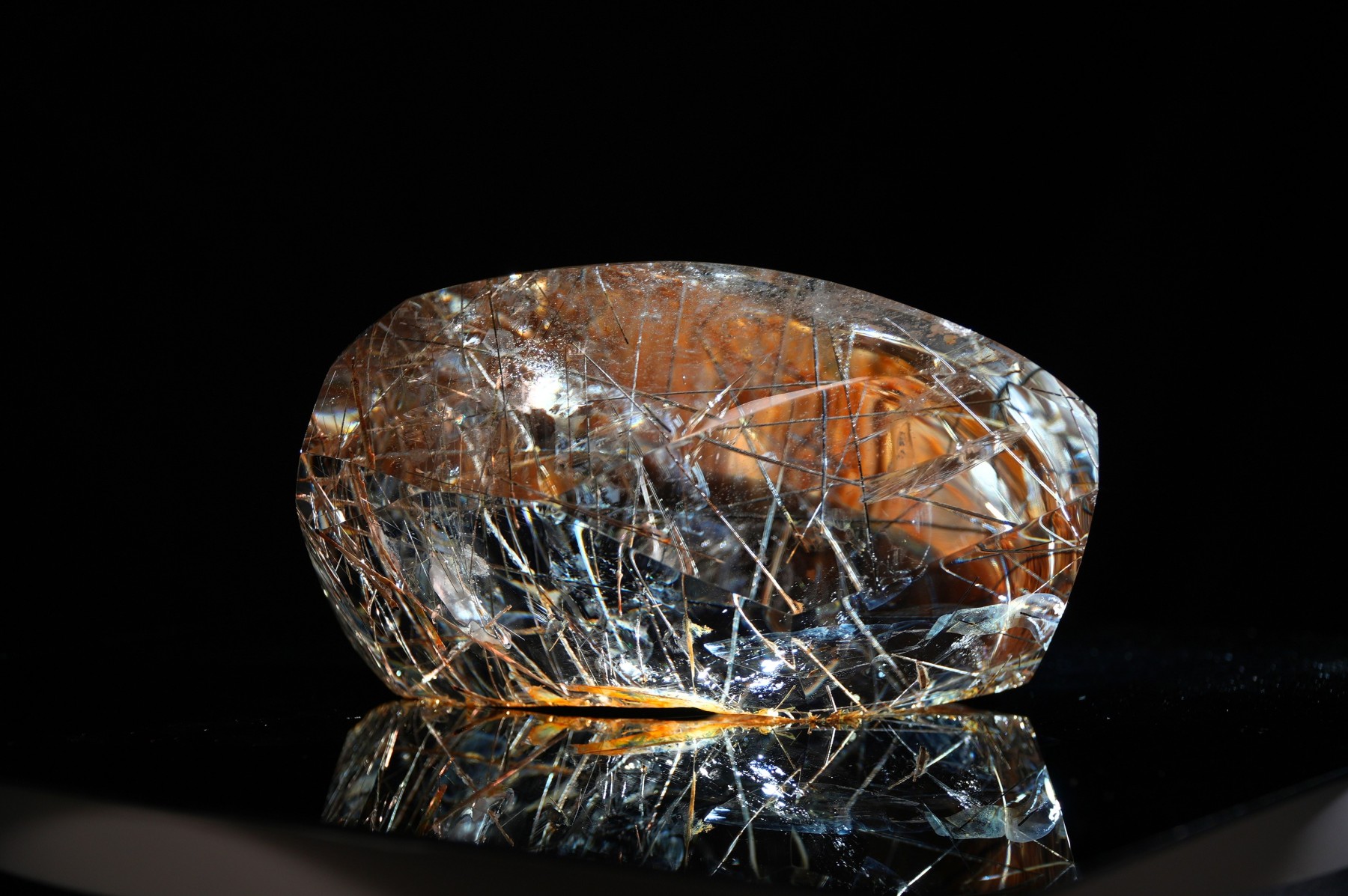 Black & Silver Rutilated Quartz