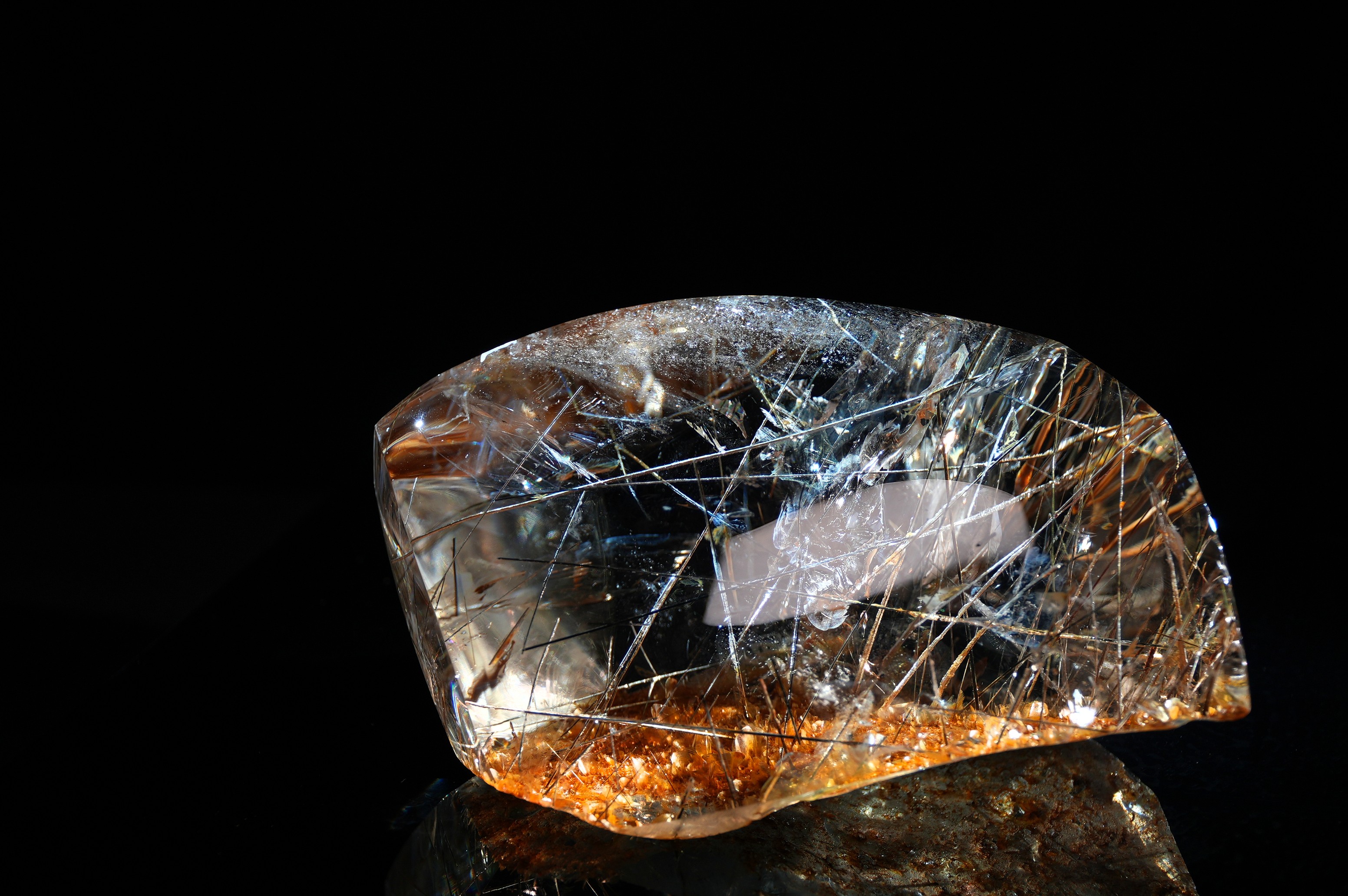 Black & Silver Rutilated Quartz