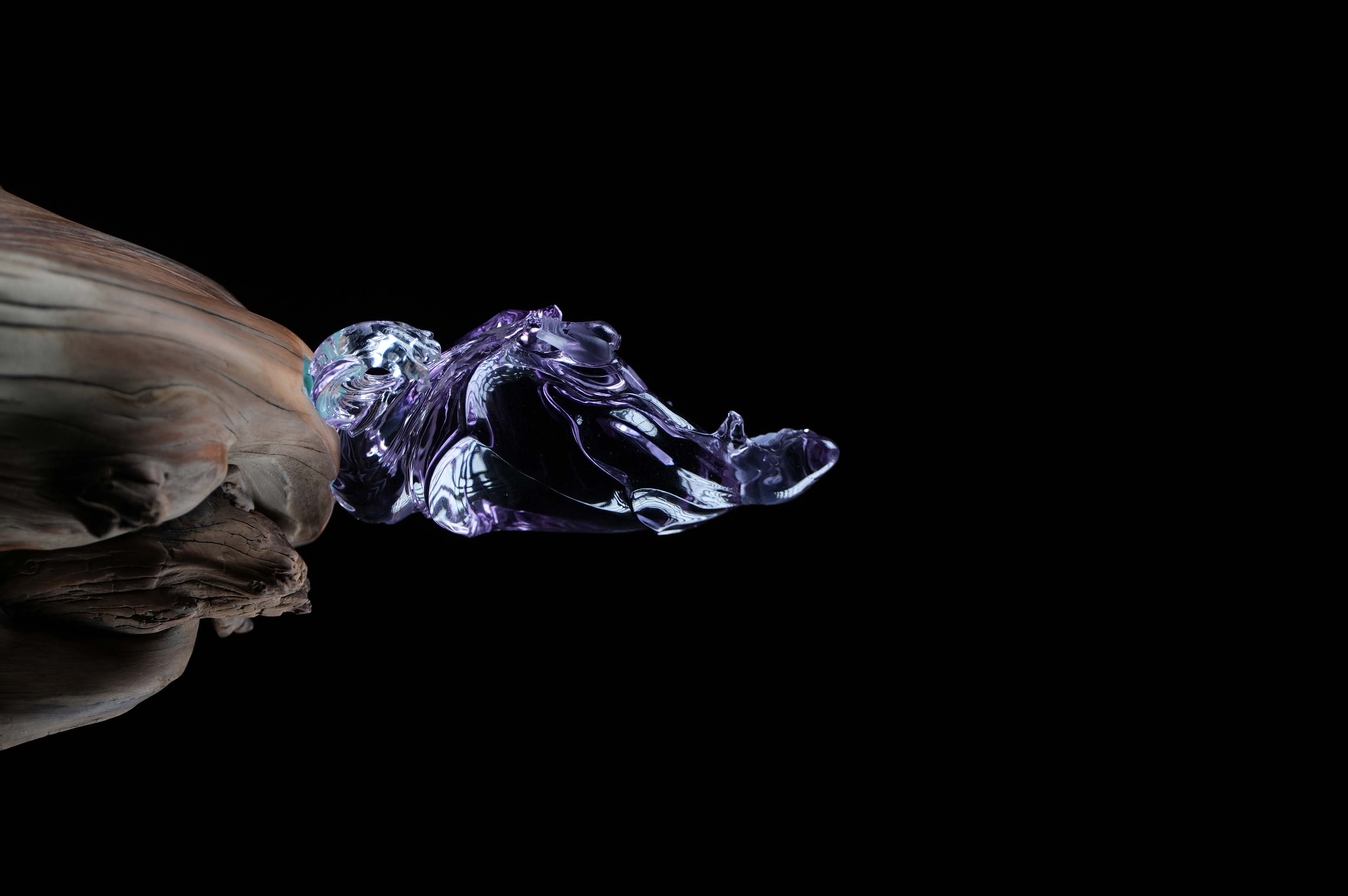 Amethyst Guanyin Stepping on the Waves