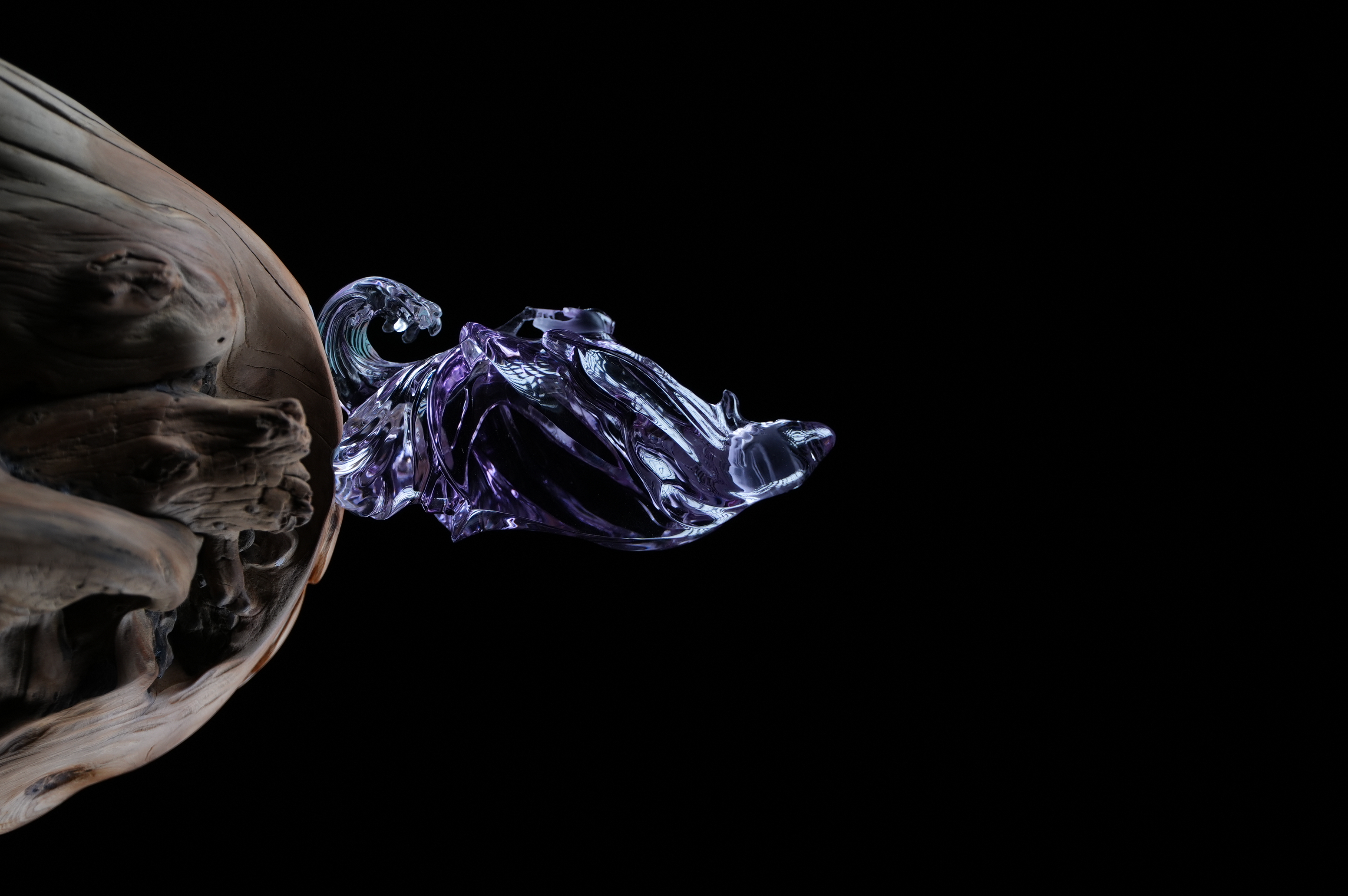 Amethyst Guanyin Stepping on the Waves