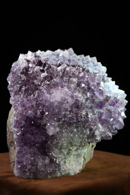 Volcanic ash covered amethyst