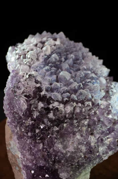 Volcanic ash covered amethyst