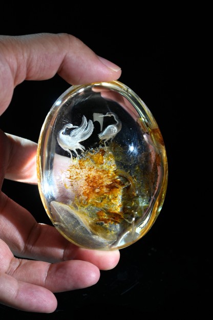 Crystal White Crane Habitat Inside