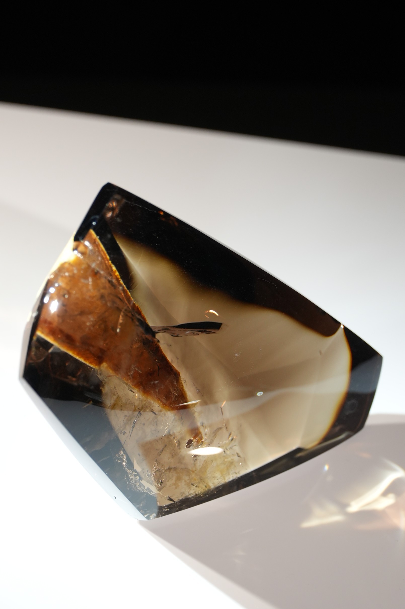 Smoky Quartz Inlaid Rock