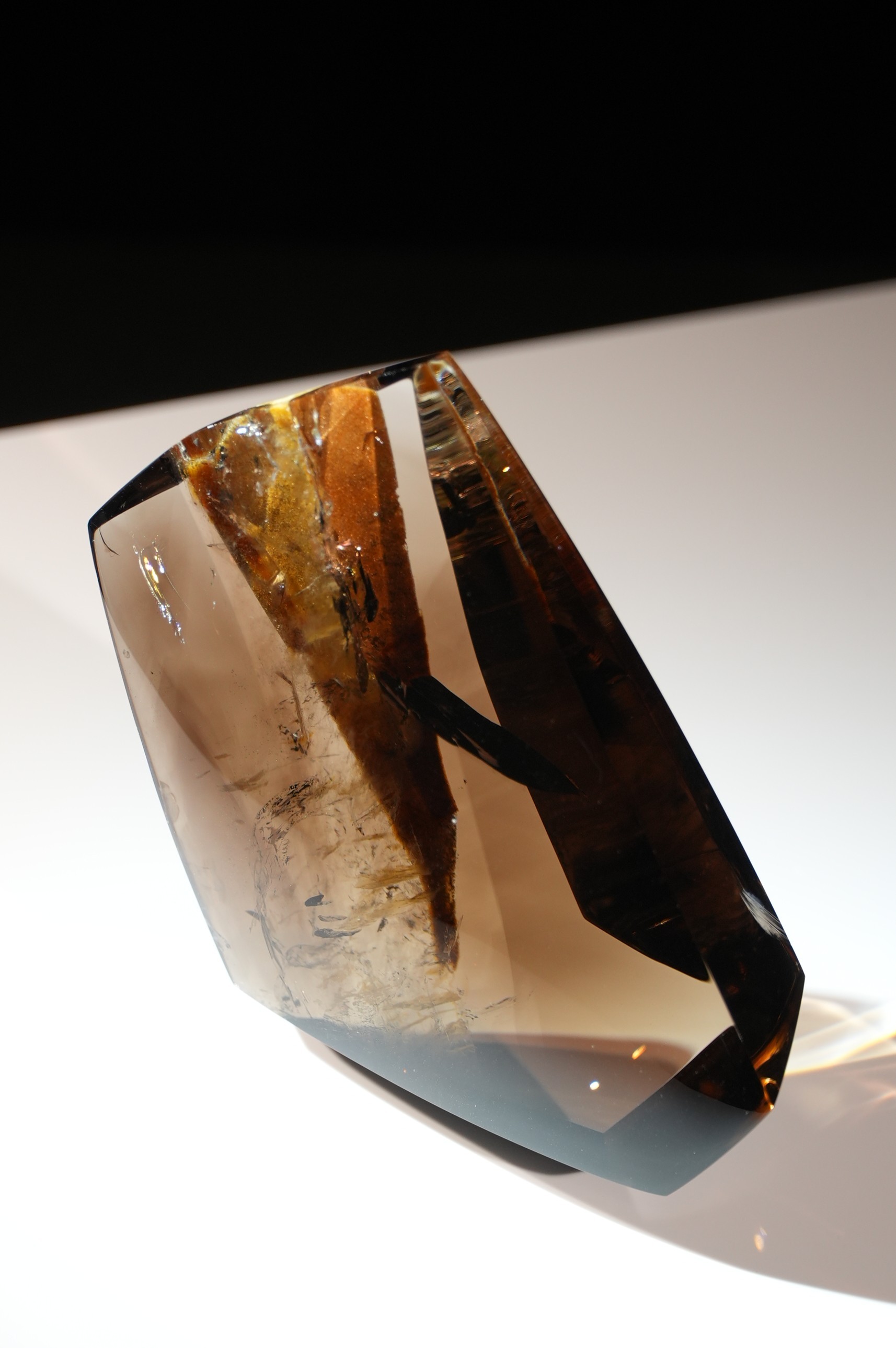 Smoky Quartz Inlaid Rock