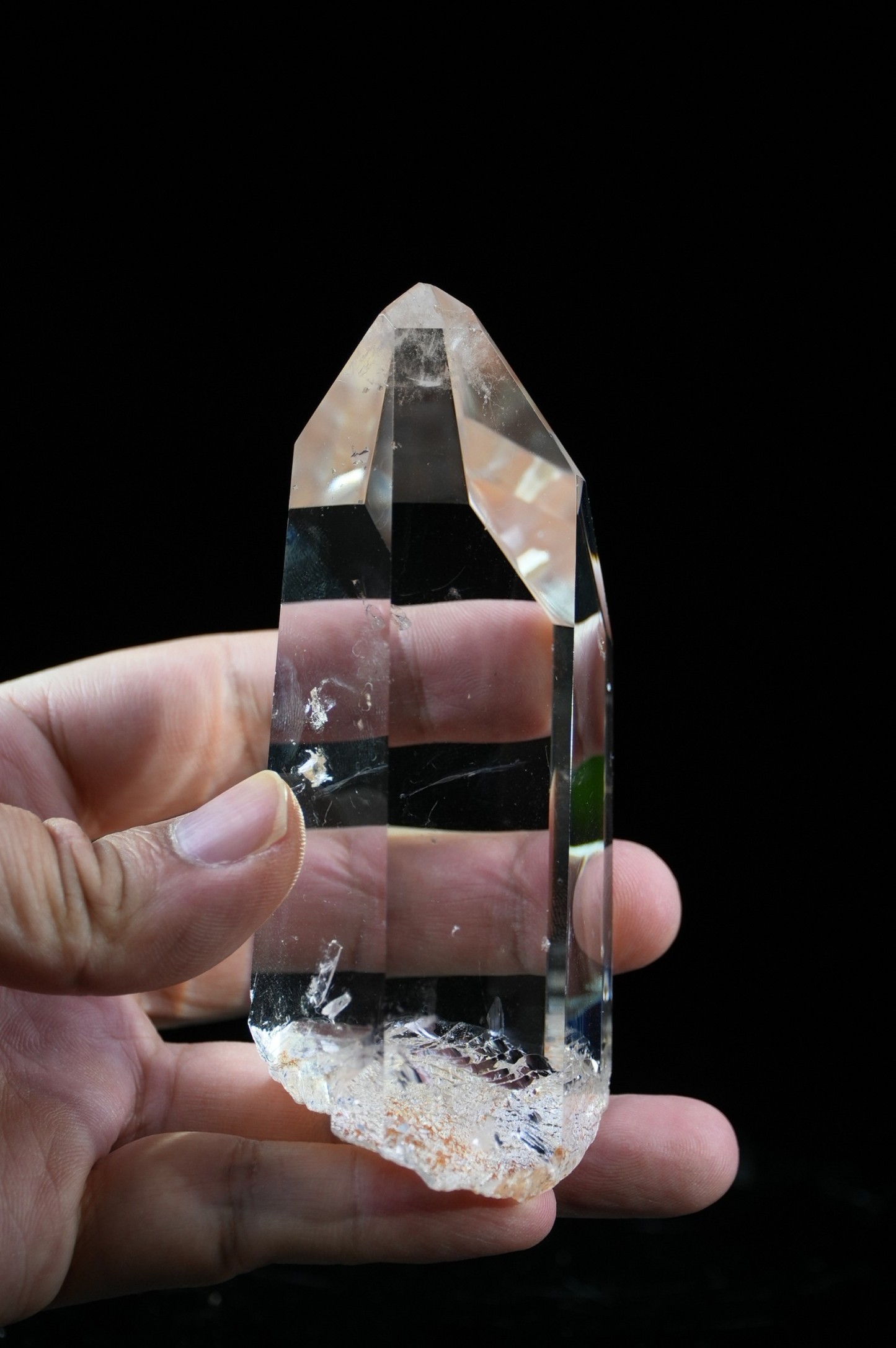 Transparent Tower Floating Light  White Crystal